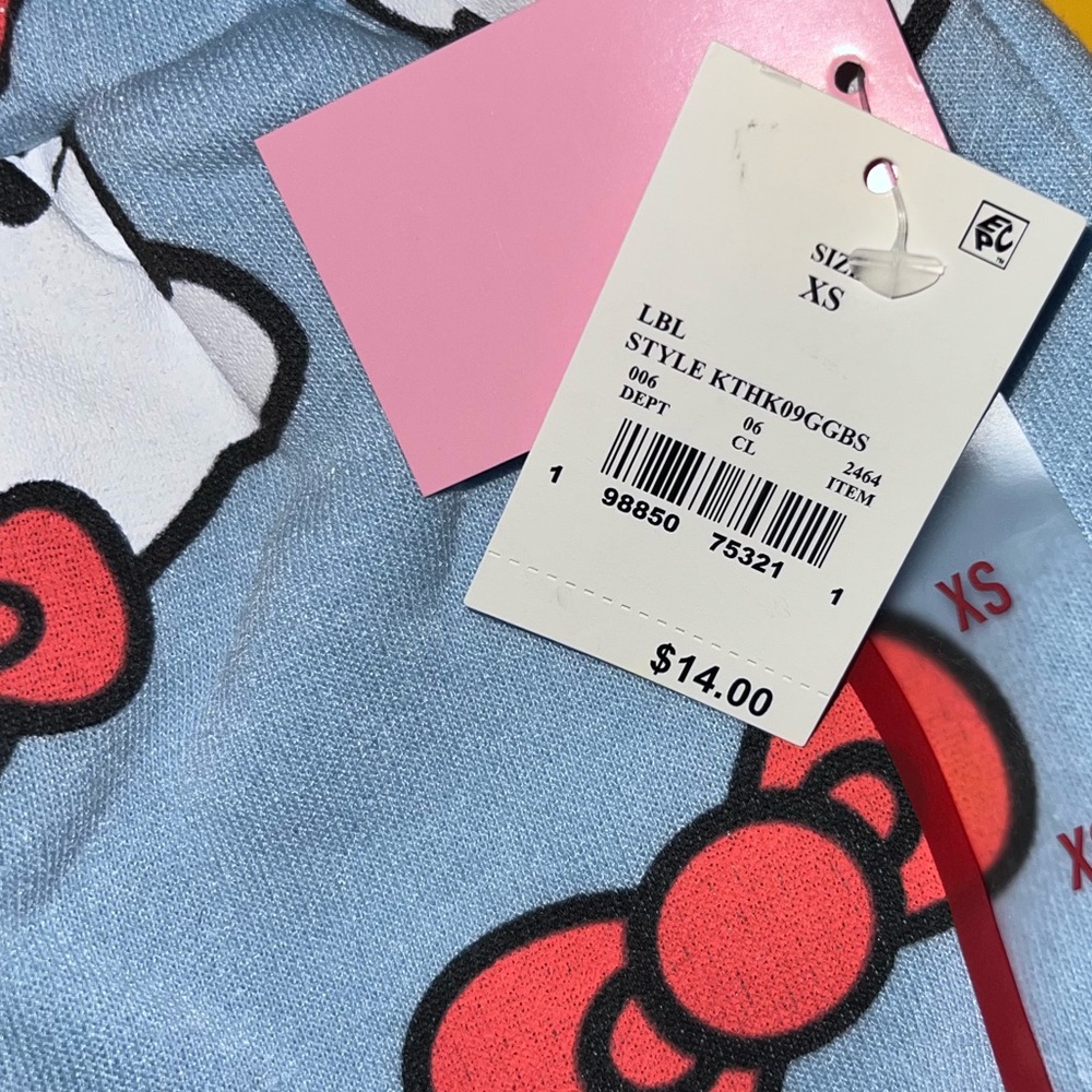 Hello Kitty Blue and Red Women's Shorts - Picture 4 of 5